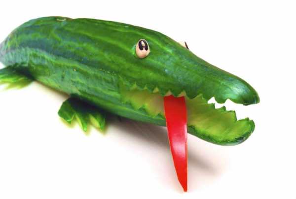 Поделки крокодил из овощей